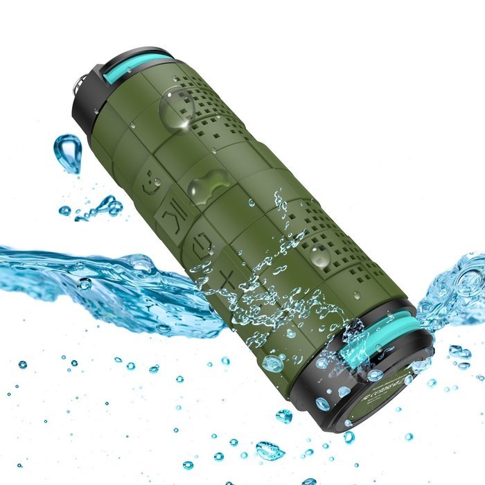 Outdoor Speakers, Aolaifo Rugged Wireless Bluetooth 4.0 Shockproof Water Resistant / Waterproof Speakers with... N4