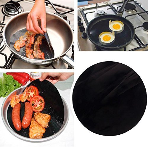 Lariy Professional Twin Pack Pan Mat Non-stick Round Pan Liner Sheet Tool6Pcs