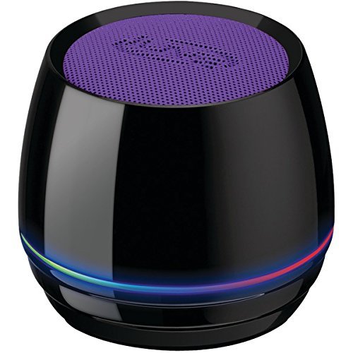 iLive Bluetooth Speaker with Glow Ring, Purple