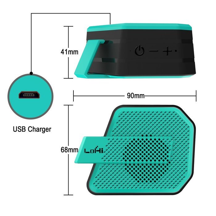 Bluetooth Speakers, LoHi 4.0 Wireless Speaker, Portable Sport Speaker with Mic and HD Stereo for iPhone, iPad,... N18