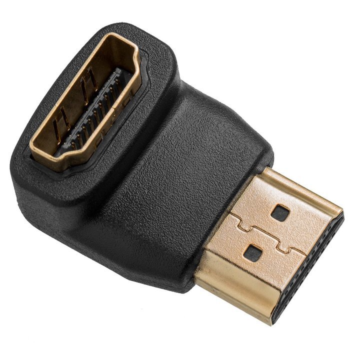 Twisted Veins Two (2) Pack of (25 ft) High Speed HDMI Cables + Right Angle Adapter and Velcro Cable Ties (Latest... N4