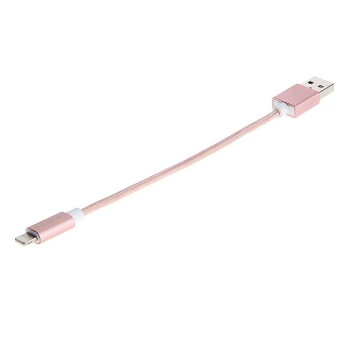 Auzewi [Apple MFi Certified] Short Rose Gold Lightning to USB Data Sync Cable for iPhone 6S iPhone 6,iPhone 5/... N3