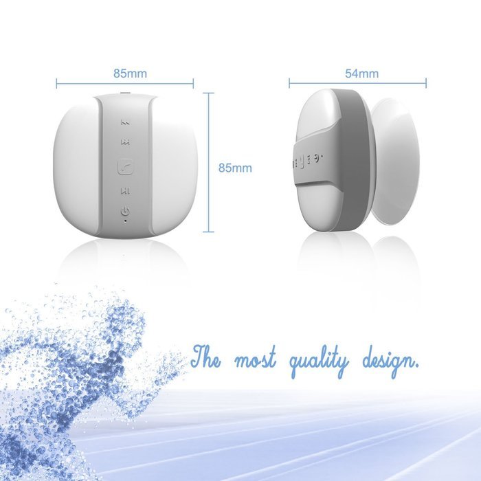 Miomix Portable Wireless Bluetooth 3.0 Shower Speaker Waterproof Speaker with Suction Cup for Bathroom, Boat or... N11