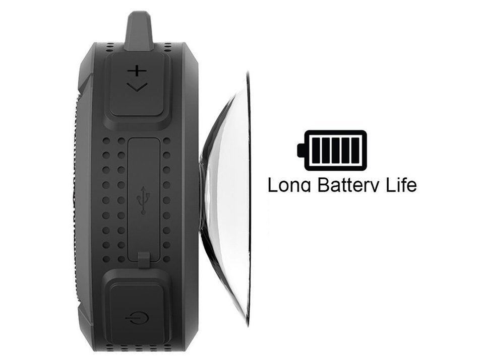 Enegg Mini Portable Sports Wireless Bluetooth Waterproof Outdoor & Shower Speaker With Hands Free Calls for iPhone... N5
