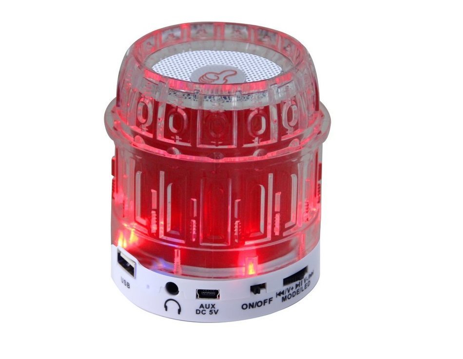 GPX QFX Portable Speaker with USB/MicroSD, FM and Rechargable Battery