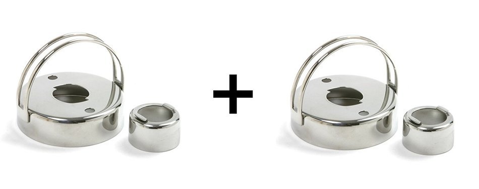 Norpro Stainless Steel Donut Biscuit Cutter with Removable Center N3