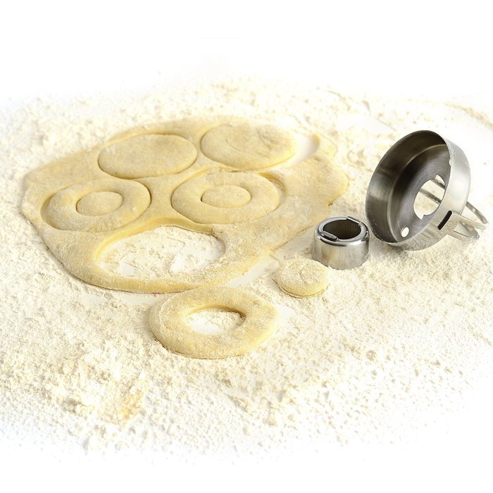 Norpro Stainless Steel Donut Biscuit Cutter with Removable Center N5
