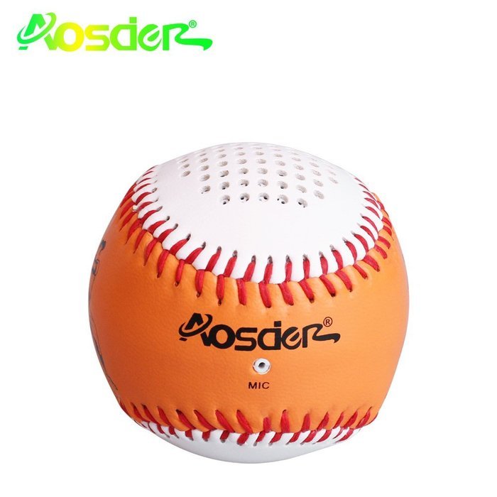 Andoer Spherical Mini Bluetooth Speaker Wireless Stereo Sound Box Baseball Orange