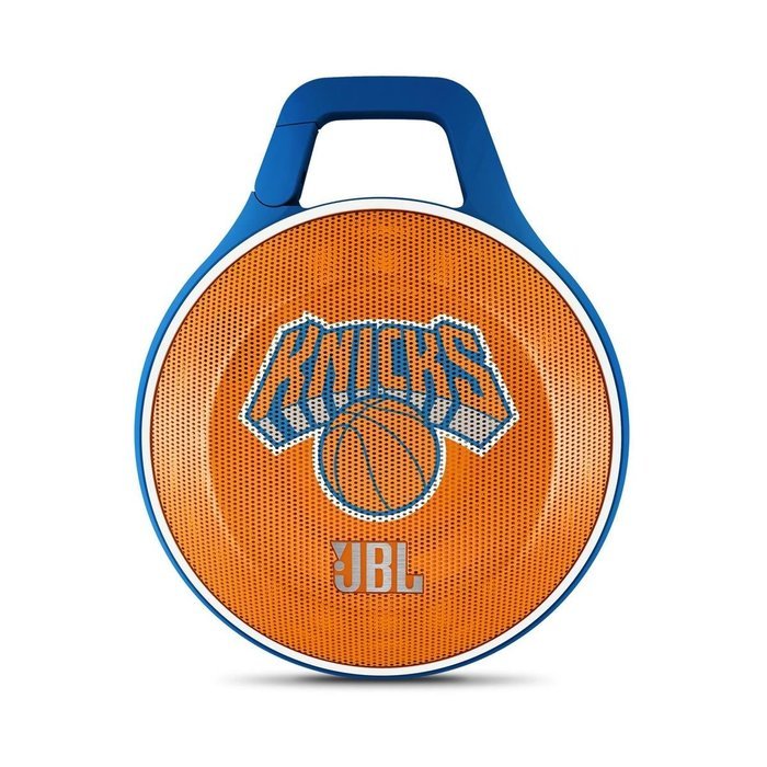 JBL JBLCLIPKNICKSAM Ultra Bluetooth Speaker w/Integrated Carabiner, New York Knicks