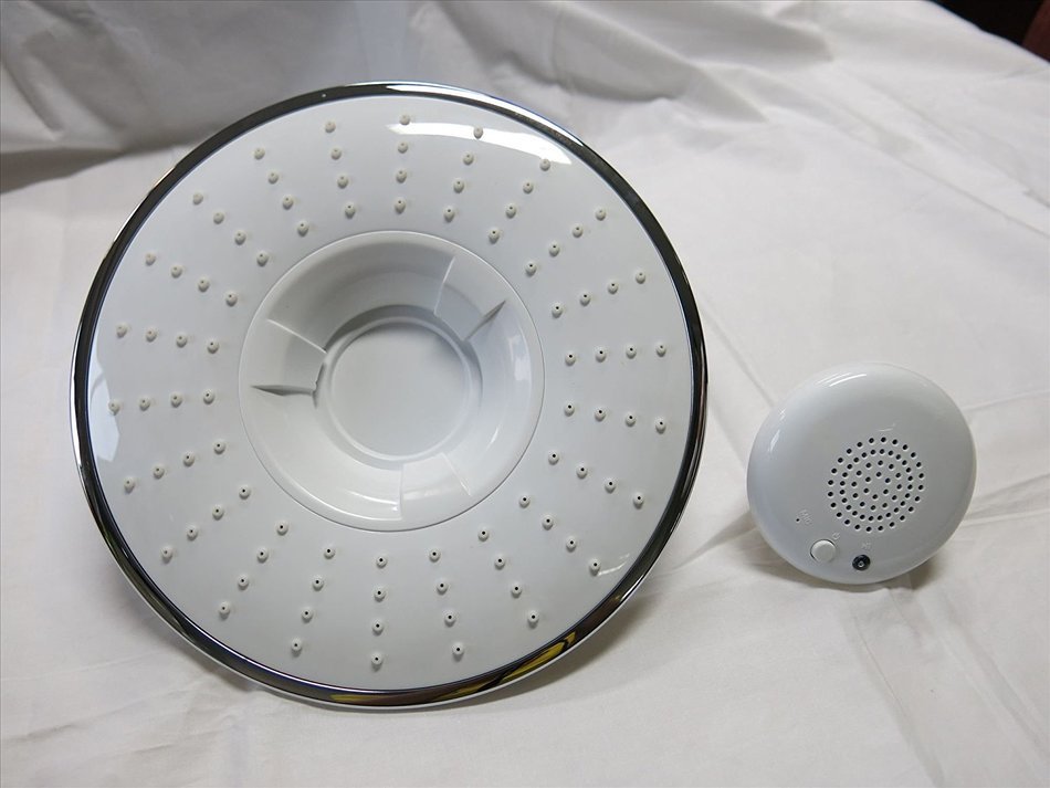 Bluetooth Wireless Music and Phone Shower Head Speaker (White) N2