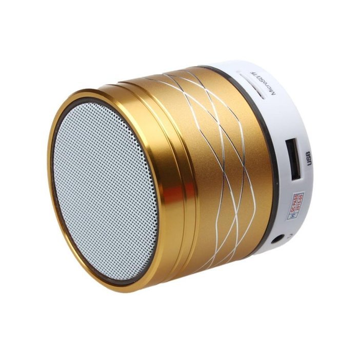 Wireless Speaker, Dreaman Portable Wireless Bluetooth Speaker Stereo LED Super Bass Speaker Gold