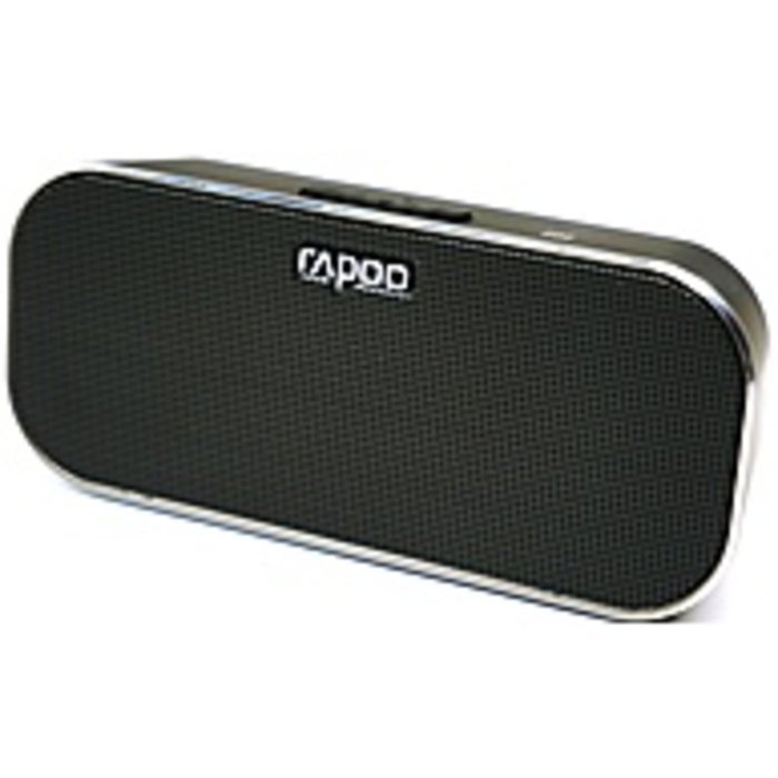 Rapoo A500 1108-01524-800 Wireless Bluetooth Speaker - Bluetooth 4.0 - Wired and Wireless - Black