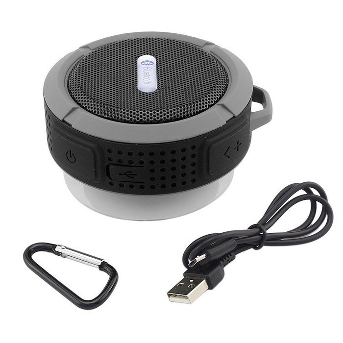 Topix Waterproof Indoor/Outdoor Ultra-Portable Multimedia Wireless Bluetooth 3.0 Mini Speaker (Black) N2