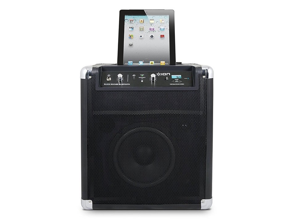 ION Block Rocker Bluetooth Portable Speaker System with Auxiliary USB Charger with extended 75 hour battery (Certified... N4