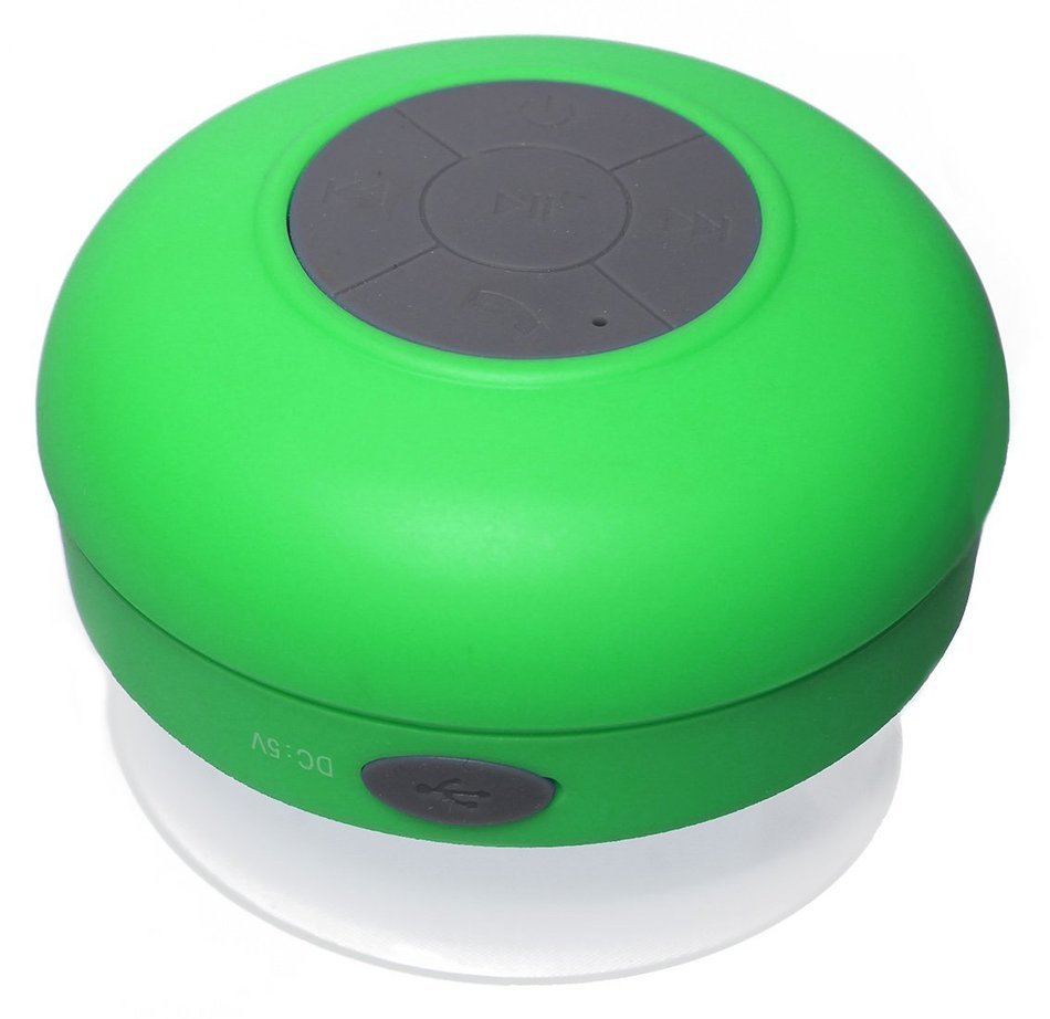 LotFancy Water Resistant Portable Rechargeable Bluetooth Speaker for Shower Bathroom -Crisp Sound, Build-in Mic... N3