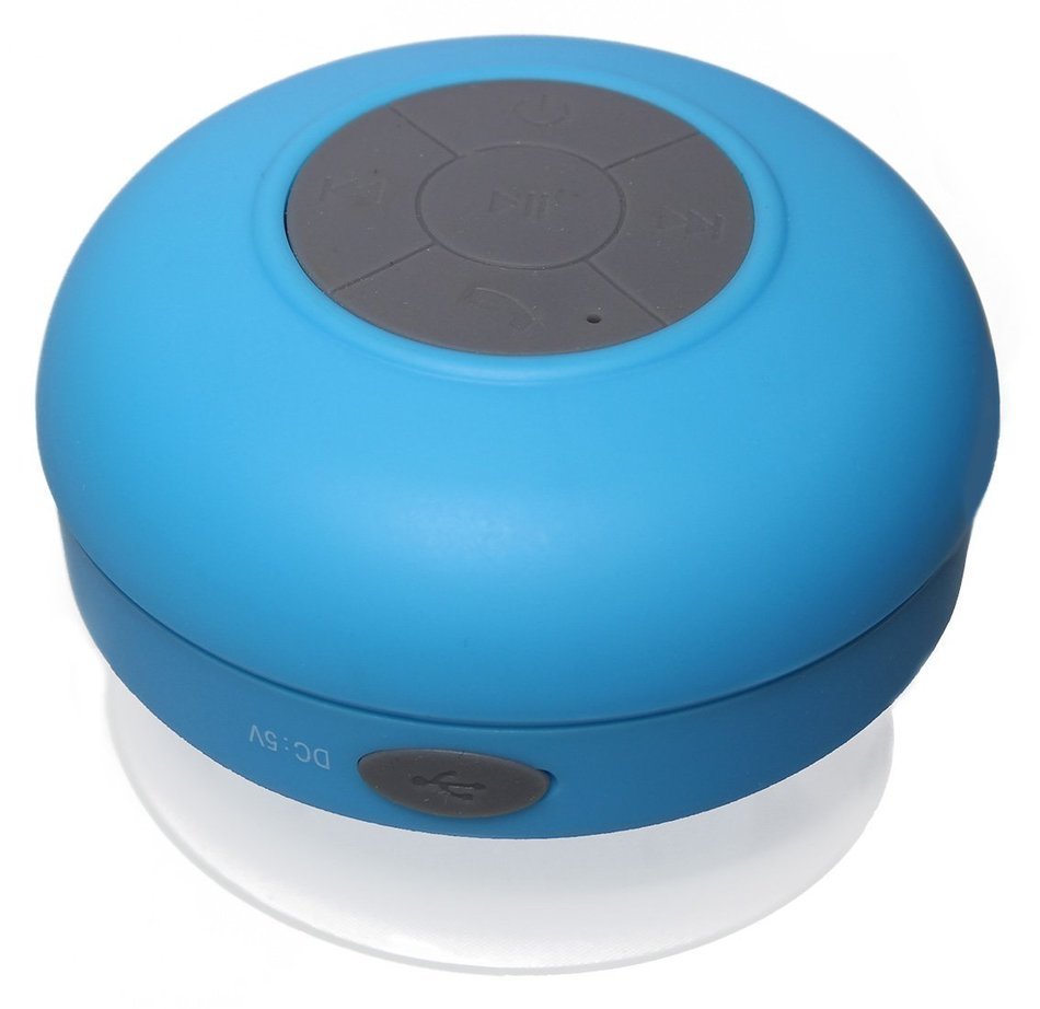 LotFancy Water Resistant Portable Rechargeable Bluetooth Speaker for Shower Bathroom -Crisp Sound, Build-in Mic... N6
