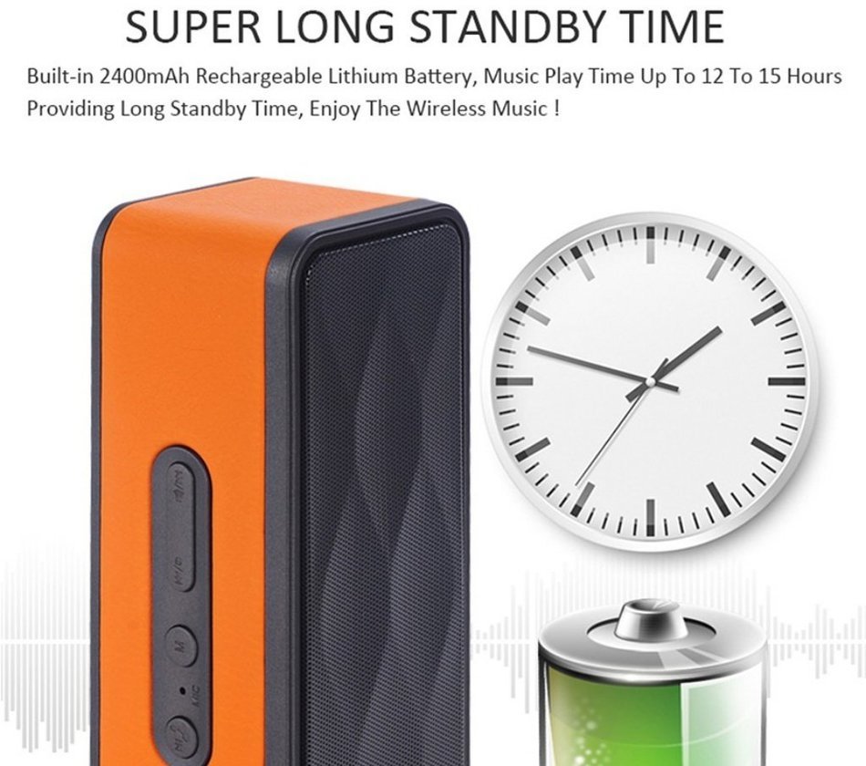 Portable Super Bass Stereo Speaker With TF Card Slot N4