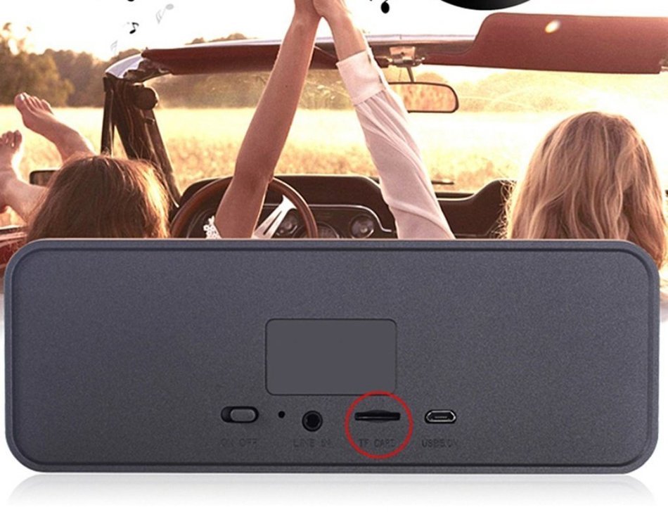 Portable Super Bass Stereo Speaker With TF Card Slot N6