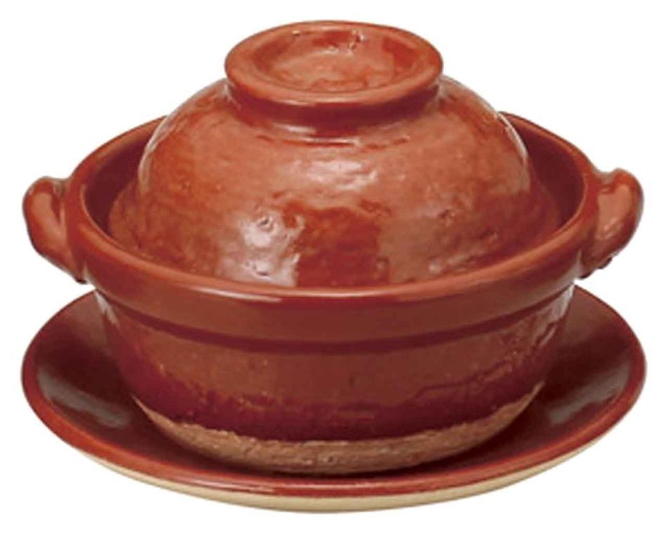 Akaraku for 1person 5.9inch Donabe Japanese Hot pot Brown Ceramic Made in Japan