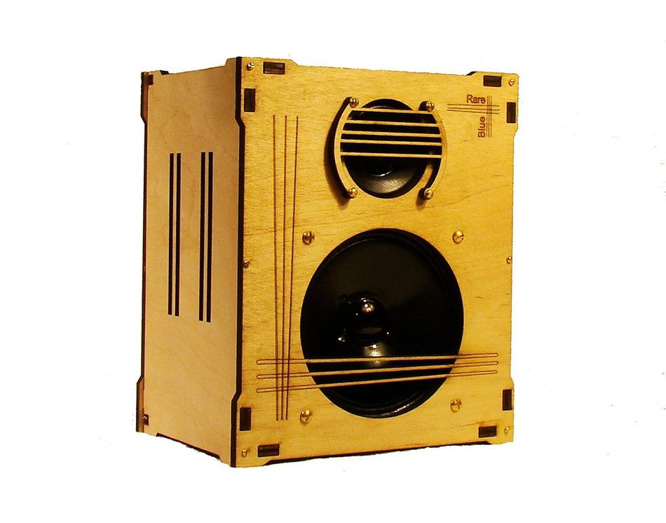 DIY Bluetooth Speaker Kit - Wireless HiFi stereo bluetooth amplifier with 2 drivers in a wood cabinet N4
