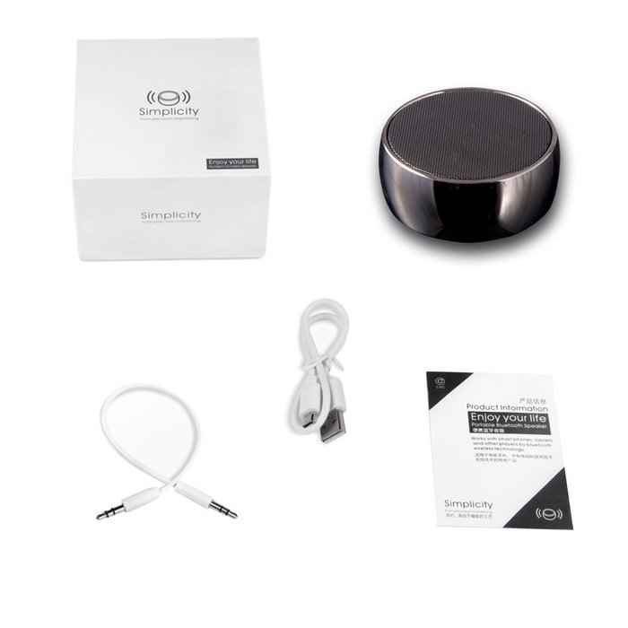 Wireless Bluetooth Speaker, Portable Handsfree Speakerphone Built-in Mic Subwoofer Bass for iPhone 6 iPad Air... N18