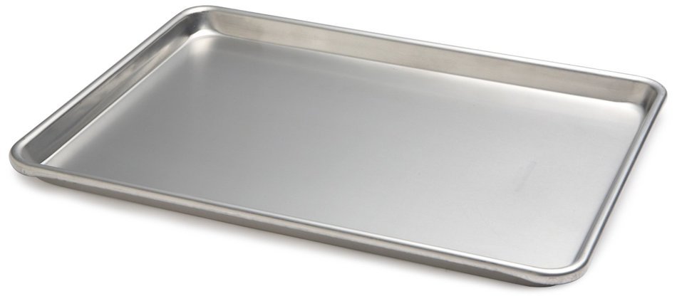 Focus Foodservice (900850) Commercial Half Size Sheet Pans, Set of 3 (13-Inch x 18-Inch, Aluminum)