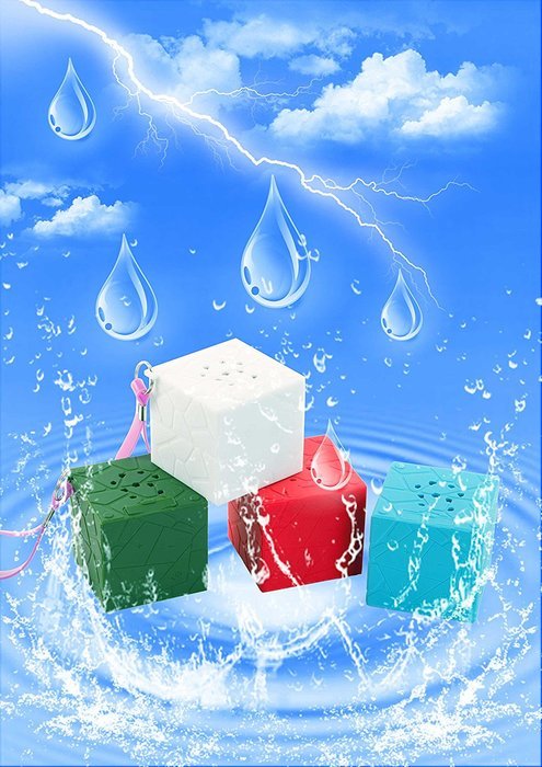 KD Bluetooth Speaker, Portable Wireless Waterproof,Stereo Speaker, Power Sound, Handfree (green)