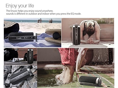 Waterproof Bluetooth Speaker, EIVOTOR Portable Wireless Outdoor Stereo Music Player Soundcup With EQ Mode, Enhanced... N9