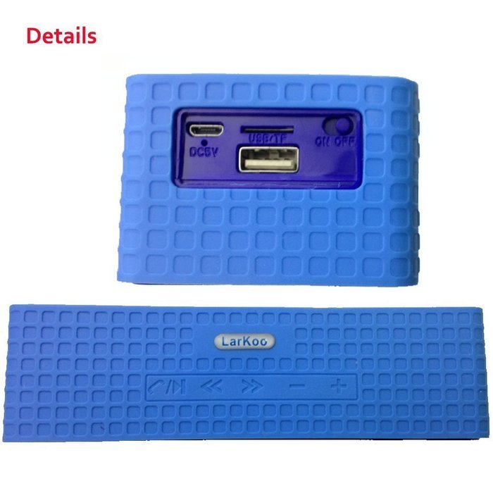 LarKoo Wireless Portable Bluetooth Speaker MP3 Players Dual Audio with FM Radio Stereo U Disk SD Card Rechargeable... N4