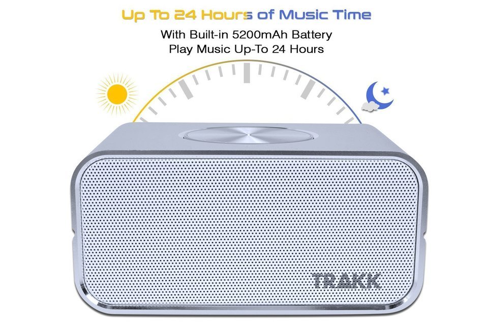 TRAKK CEO New Model 24 Hours of Playtime Magnificent Universal Wireless Portable Bluetooth Speaker with Power... N5
