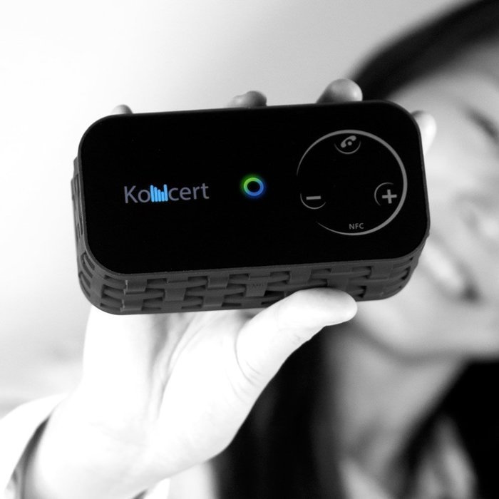 KONCERT Portable NFC Bluetooth Wireless Speaker with Call Speakerphone System WHITE (Touch control, 6 watt Total... N9