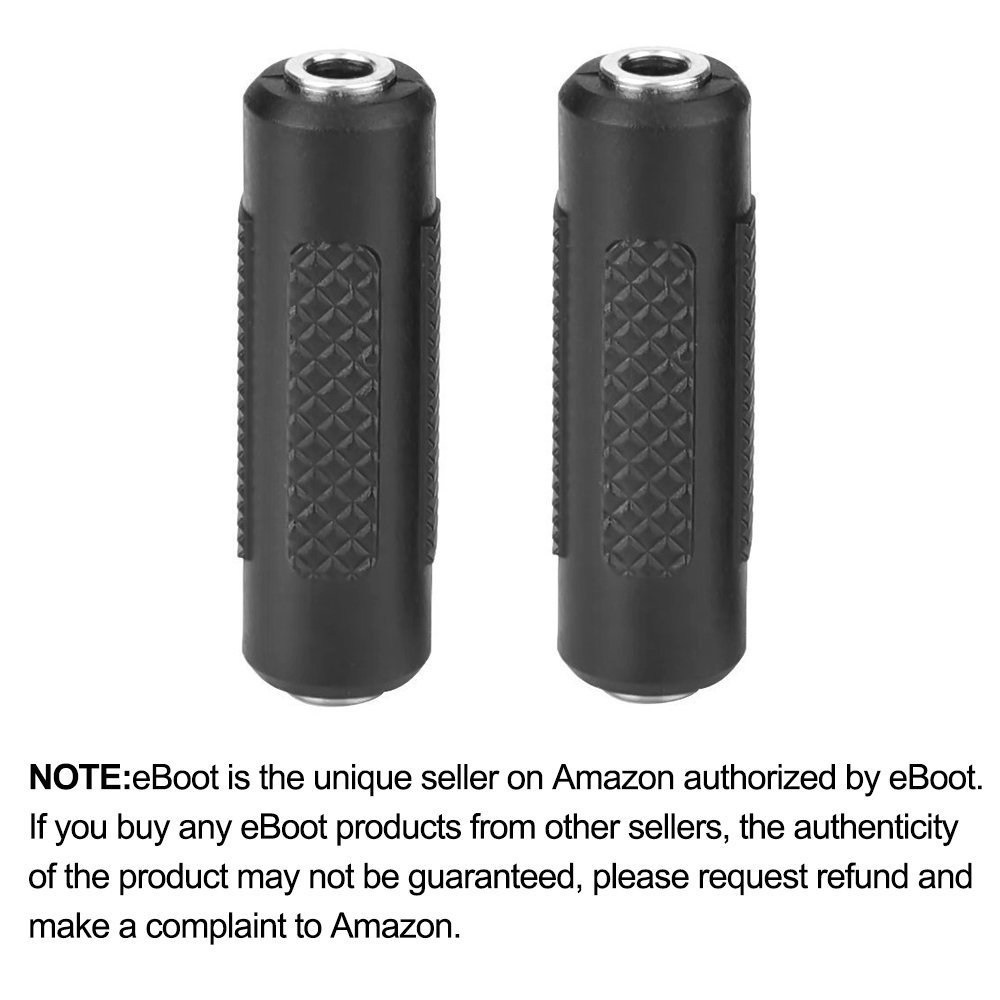 EBoot 2 Pack 3.5mm Stereo Jack to 3.5mm Audio Female/ Female Adapter ...