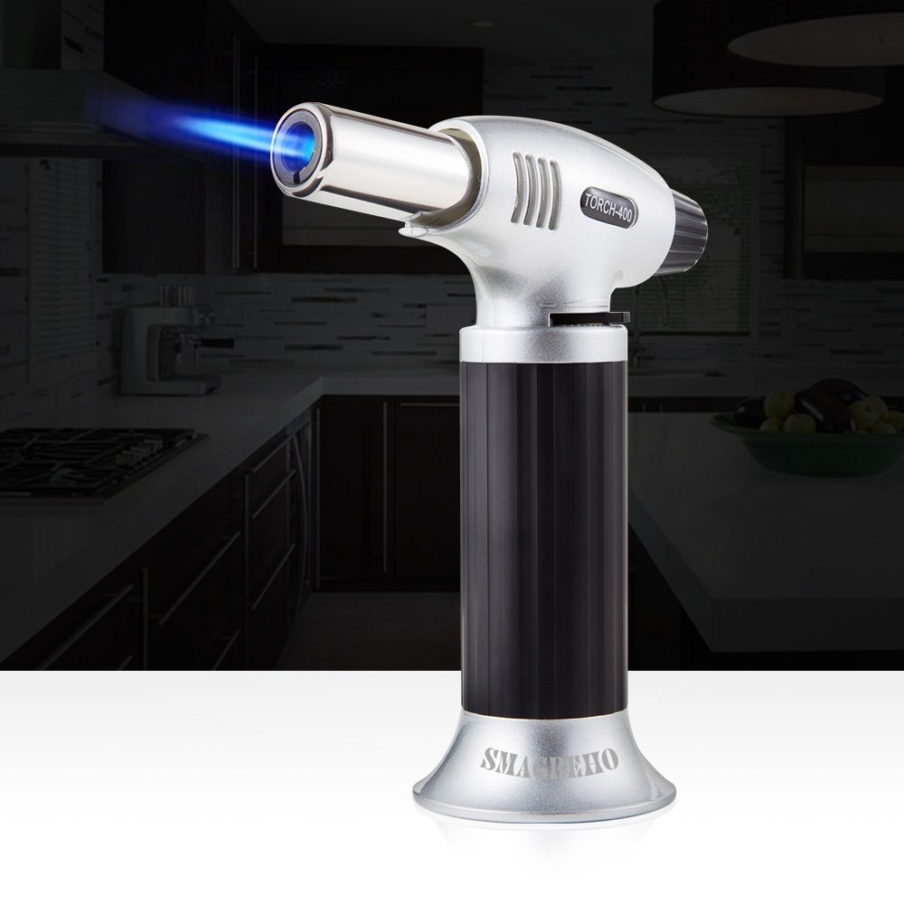SMAGREHO Professional Kitchen Butane Culinary Torch for Creme Brulee ...