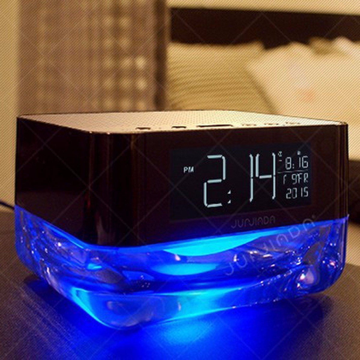 Alarm clock speaker. Колонка ELEGIANT sr100 BT Version. Умная колонка с часами и подсветкой. Настольные часы будильник колонка. Ночник часы будильник колонка.