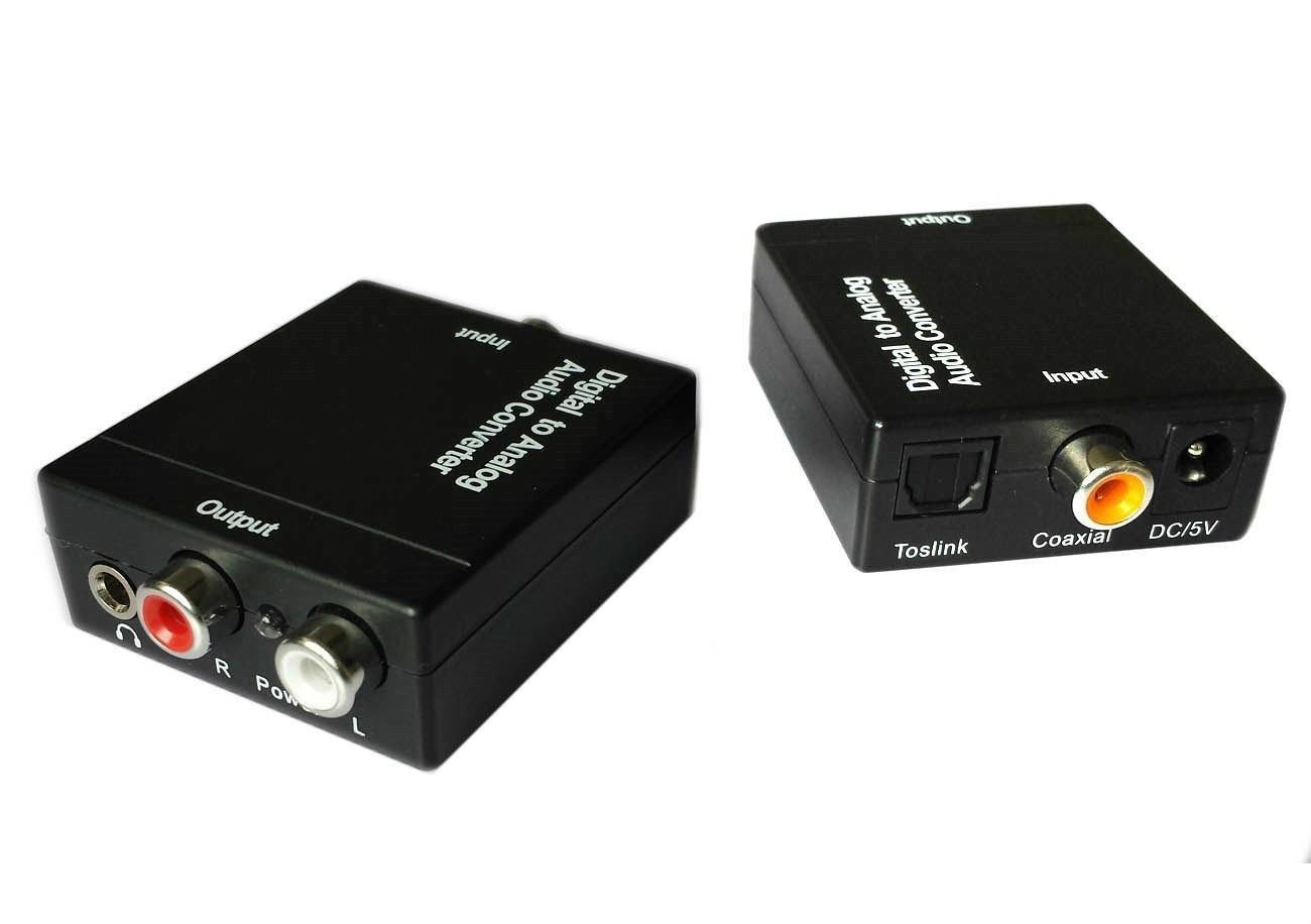 Easyday Digital To Analog Audio Converter With Digital Optical Toslink