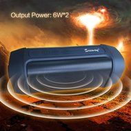 Seeway &reg; Soldier HIFI 12W Bluetooth 4.0 Speaker with DSP bass sound technology / 5000mAh power bank/microphone... N2
