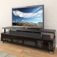Sonax B-003-RBT Bromley 75-Inch 2 Tier TV Bench, Ravenwood Black