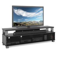 Sonax B-003-RBT Bromley 75-Inch 2 Tier TV Bench, Ravenwood Black N2