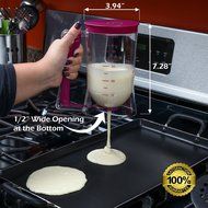 Pancake Batter Dispenser - Perfect Baking Tool for Cupcakes, Waffles, Cakes, Muffin Mix, Crepes or Any Baked Goods... N5