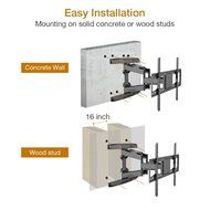 Loctek TV Wall Mount Bracket 42-70" Full Motion Interactive swivel tilt Articulating LCD LED VESA 600x400 N4