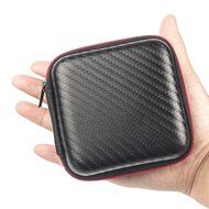 Coolsell [5-Pack] Square Carrying Cases for Cellphone Earphone Headset Earbuds Pouch Storage bags N20