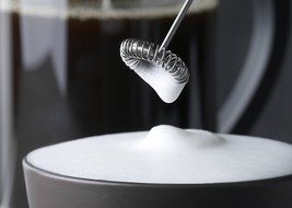Xpassion Electric Milk Frother Handheld Milk Wand Mixer Frother for Latte Cof... N4