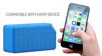 Rebelite Boom Blox Bluetooth Speaker w/ Powerful Sound &amp; Conference Call Built-in Mic for iPhone, Android, &amp; Any... N11