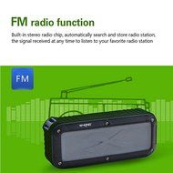 Outdoor Bluetooth Speaker, Portable Fm Radio Waterproof Wireless NFC Bluetooth 4.0 Loud Dual Speakers System Rechargeable... N4