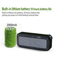 Outdoor Bluetooth Speaker, Portable Fm Radio Waterproof Wireless NFC Bluetooth 4.0 Loud Dual Speakers System Rechargeable... N6
