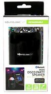 SoundLogic XT Mini Bluetooth Dance Party Speaker with Disco Lights, Black N3