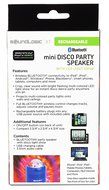 SoundLogic XT Mini Bluetooth Dance Party Speaker with Disco Lights, Black N4