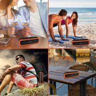 Firstop Waterproof Speakers, Portable Bluetooth V4.1 Speakers, Wireless Bluetooth Speaker with 2&times;5W Drivers, 12... N7