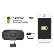 J&amp;L-12A Portable Wireless Bluetooth Outdoor speaker with IPX7 Waterproof Function (Army Green) N5