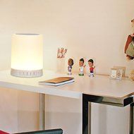 Aolyty Portable Wireless Bluetooth Speaker Bedside Lamp with Smart Touch LED Emotion Night Table Light Outdoor... N4